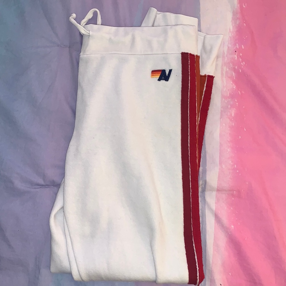AVIATOR NATION WHITE JOGGERS!